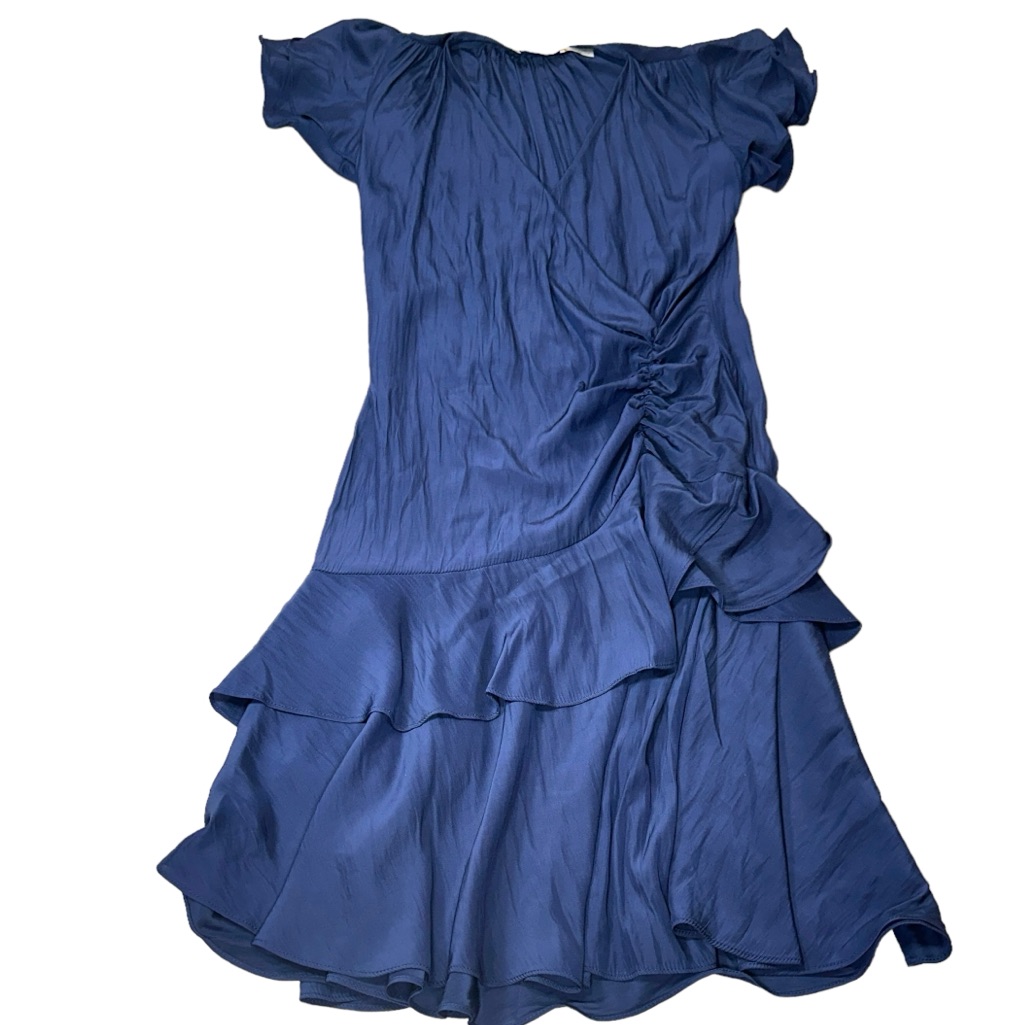 Ramy Brook Wrap, Ruched, Ruffle Dress Size 0